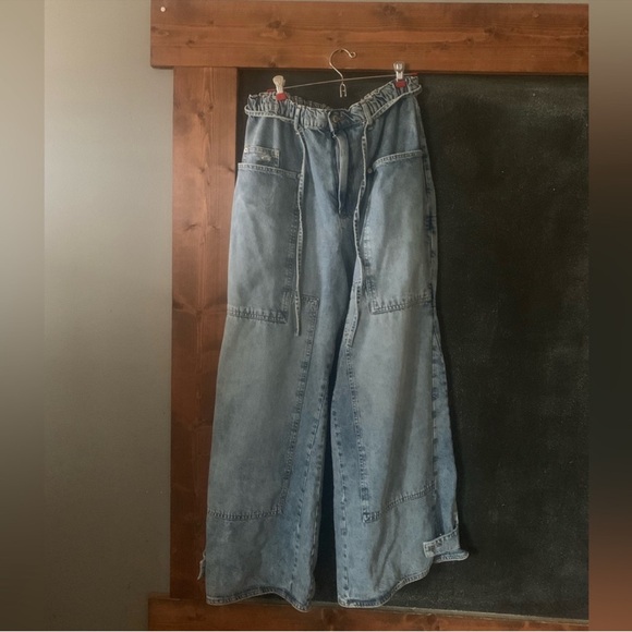 We the free free people outlaw wide leg Jean size XL euc crvy - Picture 3 of 8